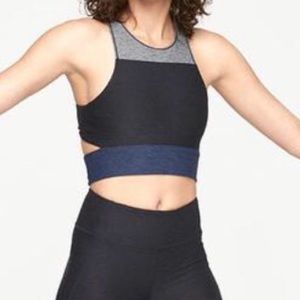 Outdoor Voices - Tri-tone Slashback Crop Top (S)
